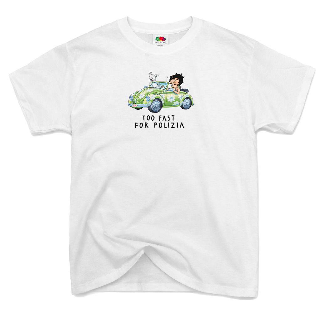 T-Shirt Betty Boop Too Fast For Polizia