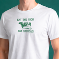T-Shirt Eat The Rich Not Animals