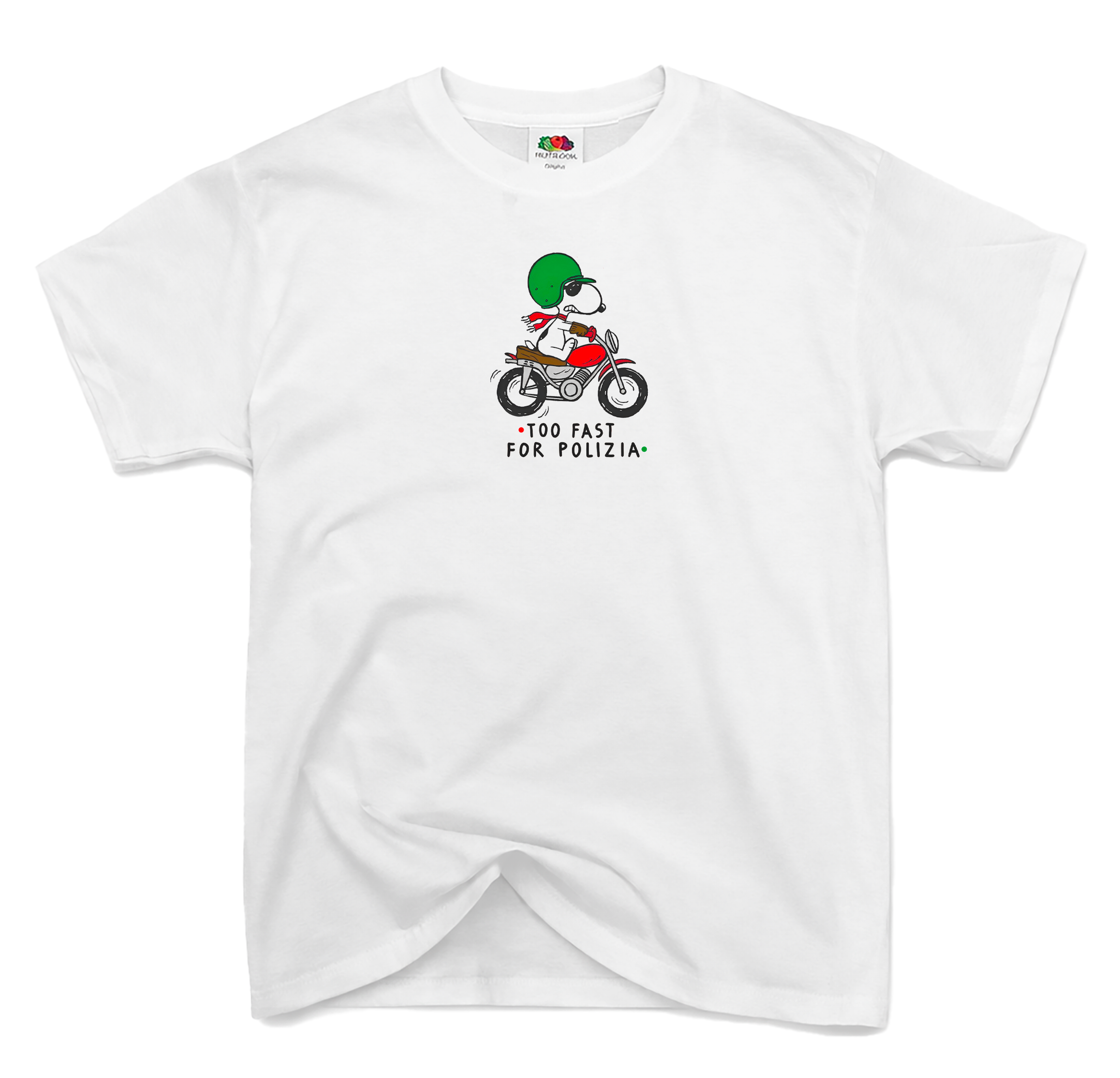 T-Shirt Snoopy Too Fast For Polizia